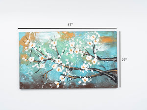 English Elm Wandela Vibrant Lime Green Canvas Paintings 47'' X 27'' - Elevate Your Space With Artful Elegance B029119792-GIGA