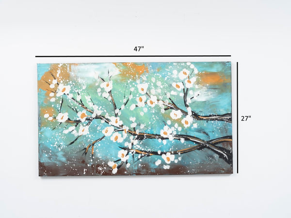 English Elm Wandela Vibrant Lime Green Canvas Paintings 47'' X 27'' - Elevate Your Space With Artful Elegance B029119792-GIGA