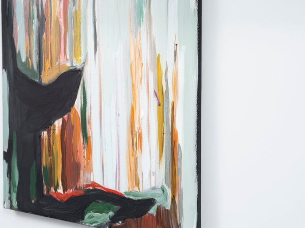 English Elm Wandela Wall Canvas Paintings – 47"X19" Elegant Grey Abstract & Landscape Art For Modern Décor B029119804-GIGA