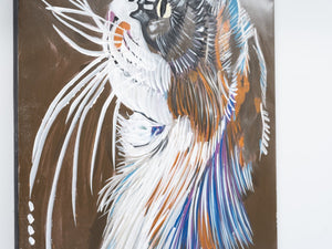 English Elm Wandela Canvas Wall Art 47"x27" Elegant Contemporary Paintings to Elevate Home Decor and Style Brown B029119798