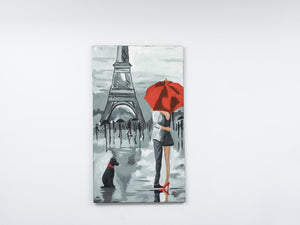 English Elm Wandela Wall Canvas Paintings 47'' X 19'' - Elegant Grey Art For Home Décor & Modern Interiors B029119803-GIGA