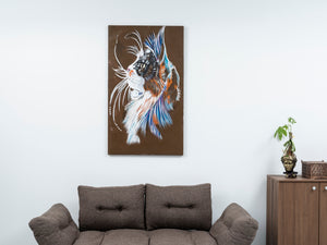 English Elm Wandela Canvas Wall Art 47"x27" Elegant Contemporary Paintings to Elevate Home Decor and Style Brown B029119798