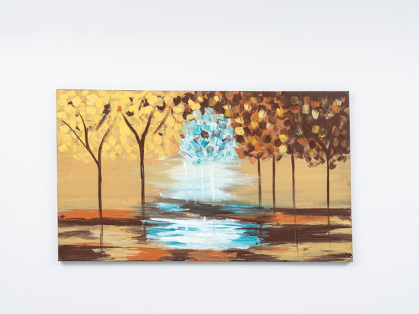 English Elm Wandela Mustard Yellow Wall Canvas Art 47'' X 27'' – Modern Statement Piece For Stylish Interiors B029119791-GIGA