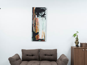 English Elm Wandela Wall Canvas Paintings – 47"X19" Elegant Grey Abstract & Landscape Art For Modern Décor B029119804-GIGA