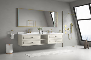 English Elm 96x36 Inch Backlit Bathroom Mirror with Anti-fog Led Perimeter Light and Memory Function W1272103533