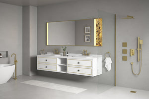 English Elm 96x36 Inch Led Backlit Vanity Mirror Anti-fog Dimmable Wall Mount Spa Bath W1272103532