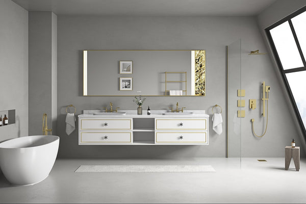 English Elm 96x36 Inch Led Backlit Vanity Mirror Anti-fog Dimmable Wall Mount Spa Bath W1272103532