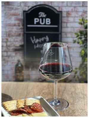 English Elm Plastic Wine Glasses Set Of 4 - Unbreakable 20Oz Tritan Stemmed Glasses For Indoor & Outdoor Use B095120361-GIGA