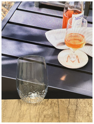 English Elm Plastic Wine Glasses Set Of 4, 15Oz Unbreakable Tritan Stemmed Glasses For Outdoor Entertaining B095120371-GIGA