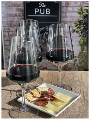 English Elm Plastic Wine Glasses Set Of 4, Unbreakable & Bpa-Free Tritan, Perfect For Outdoor Parties & Picnics B095120363-GIGA