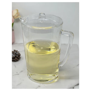 English Elm 2.75 Quart Crystal-Clear Unbreakable Pitcher with Lid and Spout, Diamond-Cut Acrylic, BPA-Free Elegance B095120353