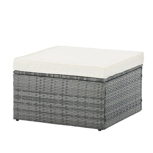 English Elm Patio 5-Piece Pe Wicker Furniture Set With Lift-Top Coffee Table For Ultimate Outdoor Comfort & Style W1703S00004-GIGA