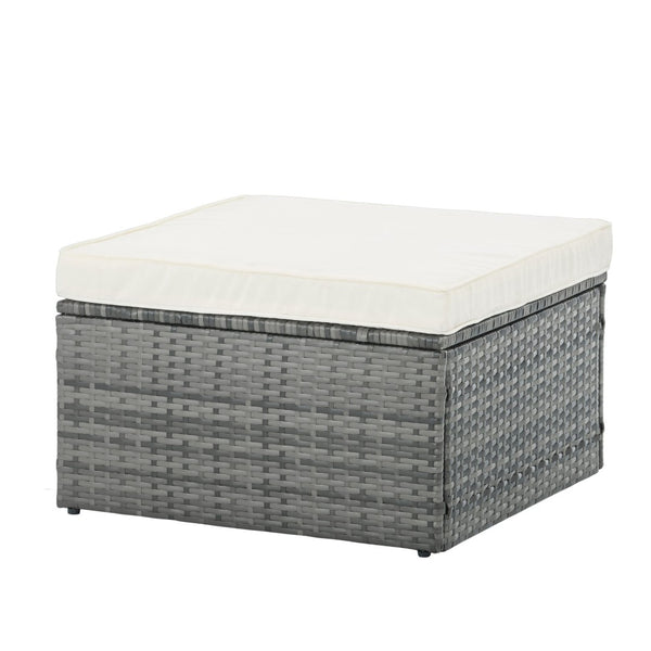 English Elm Patio 5-Piece Pe Wicker Furniture Set With Lift-Top Coffee Table For Ultimate Outdoor Comfort & Style W1703S00004-GIGA