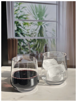 English Elm Plastic Wine Glasses Set Of 4 - 12Oz Unbreakable Tritan Stemware For Elegant Outdoor Celebrations B095120364-GIGA