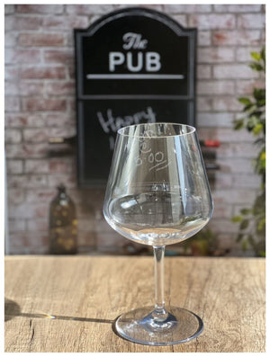 English Elm Plastic Wine Glasses Set Of 4 - Unbreakable 20Oz Tritan Stemmed Glasses For Indoor & Outdoor Use B095120361-GIGA