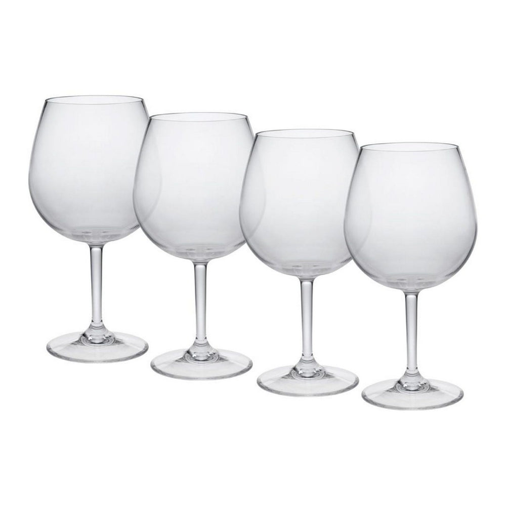 English Elm Plastic Wine Glasses Set Of 4, 23Oz Unbreakable Tritan Stemware – Elegant, Bpa-Free, Dishwasher Safe! B095120356-GIGA