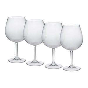 English Elm Plastic Wine Glasses Set Of 4, 23Oz Unbreakable Tritan Stemware – Elegant, Bpa-Free, Dishwasher Safe! B095120356-GIGA