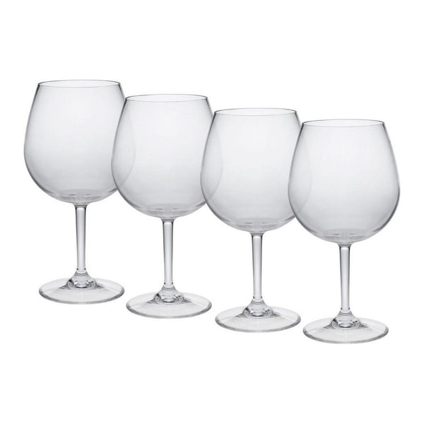 English Elm Plastic Wine Glasses Set Of 4, 23Oz Unbreakable Tritan Stemware – Elegant, Bpa-Free, Dishwasher Safe! B095120356-GIGA