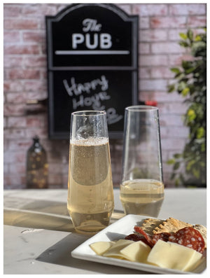 English Elm Tritan Unbreakable Champagne Flutes Set Of 4 (9Oz) - Elegant, Durable Plastic Glasses For Celebrations B095120365-GIGA