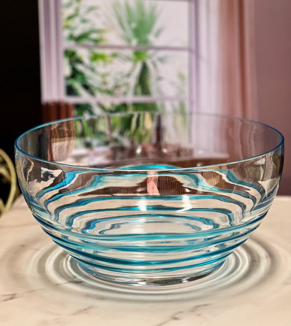 English Elm Swirl Acrylic Serving Bowls - Unbreakable, Stylish, Bpa-Free Large Bowls For Salads, Soups & Snacks B095120316-GIGA