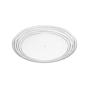 English Elm Designer Swirl 9" Plastic Dessert Plates Set Of 4 – Elegant, Durable, Bpa-Free, Dishwasher Safe For All Events B095120397