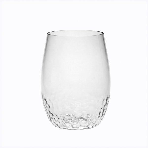English Elm Plastic Wine Glasses Set Of 4, 15Oz Unbreakable Tritan Stemmed Glasses For Outdoor Entertaining B095120371-GIGA