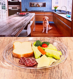 English Elm Designer Swirl 12" Acrylic Dinner Plates Set Of 4 - Elegant, Durable, Bpa-Free, Dishwasher Safe For All Occasions B095120318