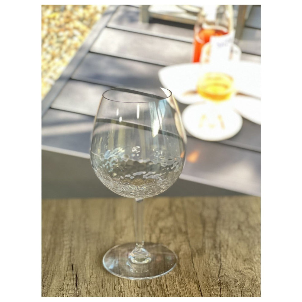 English Elm Plastic Wine Glasses Set Of 4 - Unbreakable Tritan Stemmed Design For Outdoor & Everyday Use B095120369-GIGA