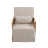 Hearth and Haven Coolmore Modern Comfortable Upholstered Accent Chair/ Linen Accent Chair For Living Room, Bedroom W395109193