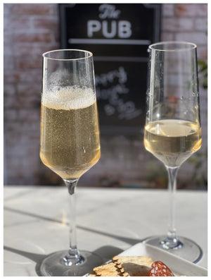 English Elm Tritan Unbreakable Champagne Flutes Set Of 4, 10Oz - Elegant Plastic Glasses For Weddings & Parties B095120362-GIGA