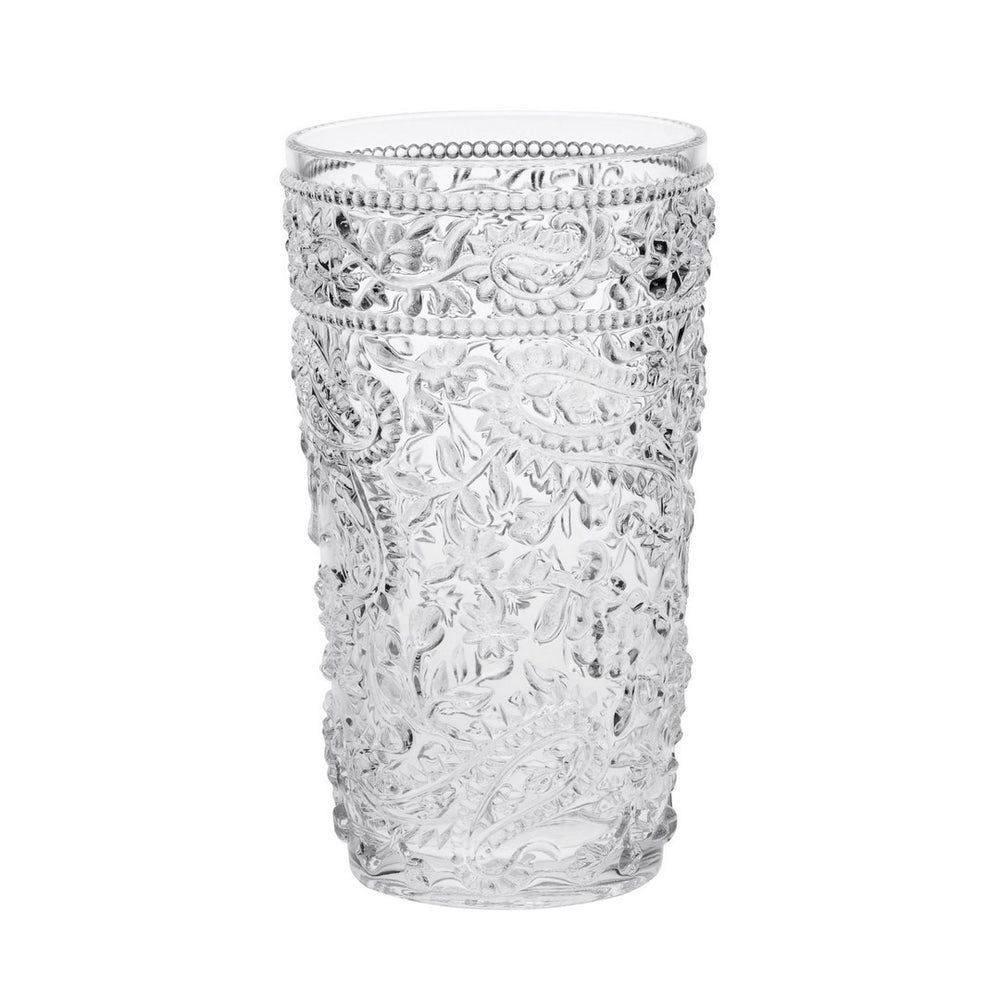 English Elm Paisley Acrylic Hi-Ball Glass Set Of 4 | Durable, Bpa-Free Drinkware For Effortless Entertaining! B095120384-GIGA