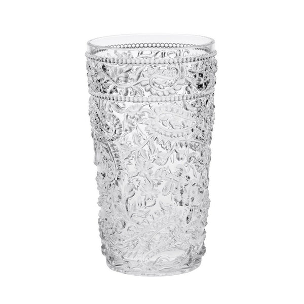 English Elm Paisley Acrylic Hi-Ball Glass Set Of 4 | Durable, Bpa-Free Drinkware For Effortless Entertaining! B095120384-GIGA