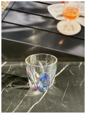 English Elm Rainbow Diamond Acrylic Drinking Glasses Set Of 4 - Shatter-Resistant, Bpa-Free, Stylish Drinkware B095120332-GIGA