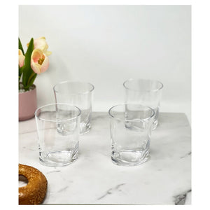 English Elm Oval Halo Acrylic Drinking Glass Set Of 4 - Stylish, Bpa-Free Tumblers For Indoor & Outdoor Use B095120337-GIGA