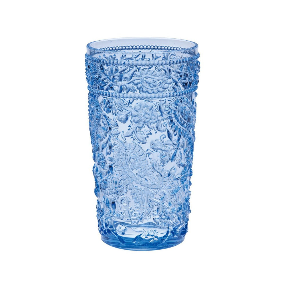 English Elm Paisley Acrylic Drinking Glasses Set Of 4 - 17Oz Hi-Ball Tumblers, Bpa-Free, Shatter-Resistant Style! B095120385-GIGA