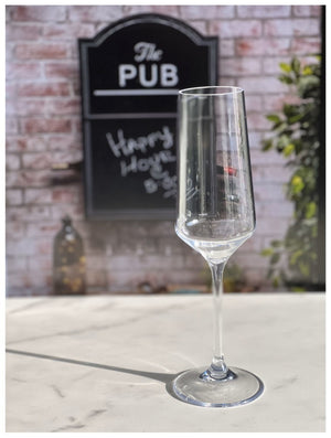 English Elm Tritan Unbreakable Champagne Flutes Set Of 4, 10Oz - Elegant Plastic Glasses For Weddings & Parties B095120362-GIGA