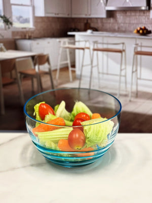 English Elm Swirl Acrylic Serving Bowls - Unbreakable, Bpa-Free, Stylish Snack & Salad Bowls For All Occasions B095120314-GIGA