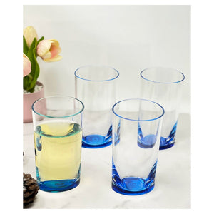 English Elm Oval Halo Acrylic Hi-Ball Drinking Glass Set Of 4 - Stylish, Durable, Bpa-Free Tumblers For All Drinks B095120339-GIGA