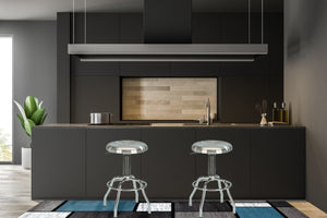 English Elm Stainless Steel Swivel Work Stool Adjustable Height for Kitchen Bar or Garage B091119911