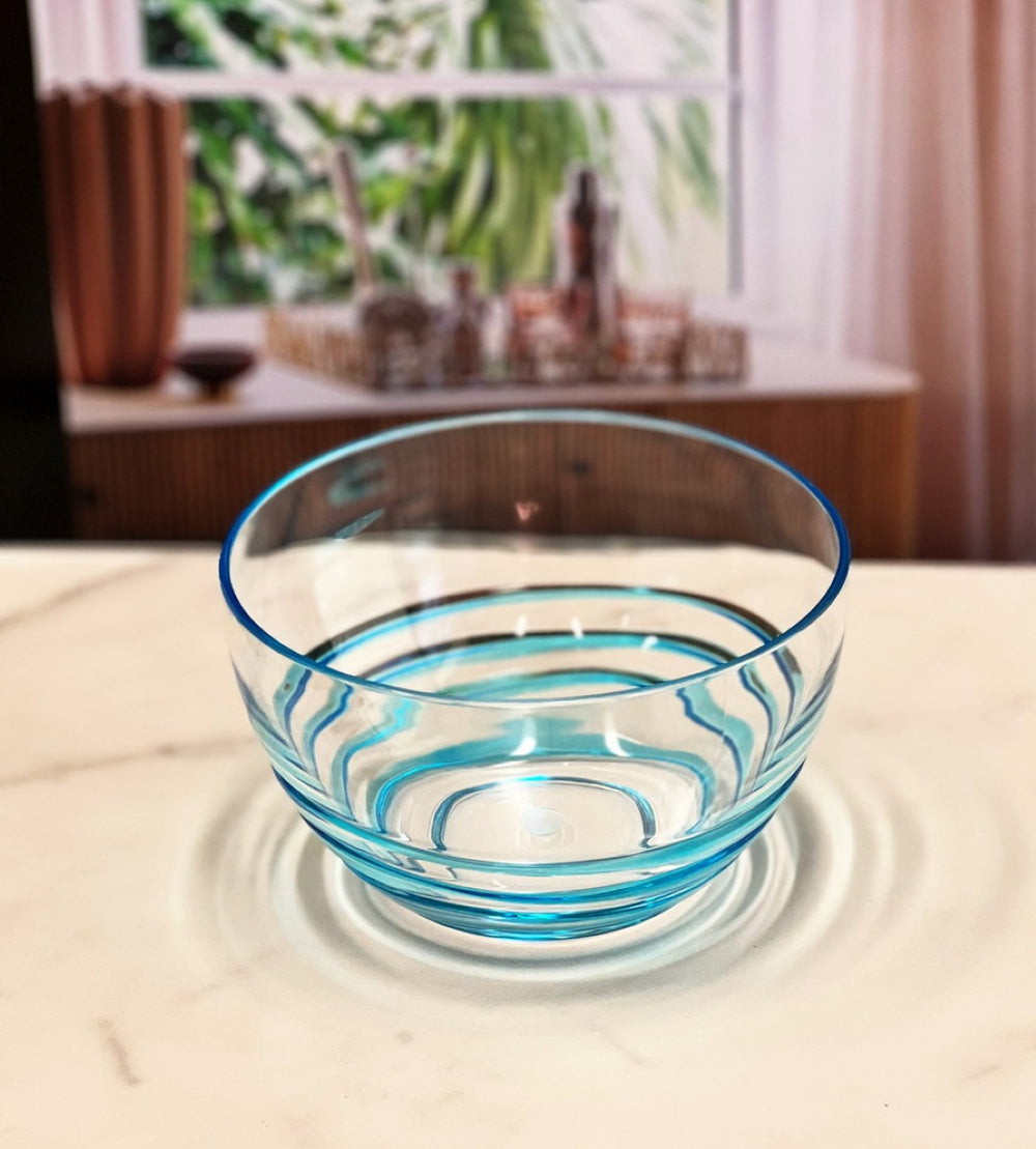 English Elm Swirl Acrylic Serving Bowls - Unbreakable, Bpa-Free, Stylish Snack & Salad Bowls For All Occasions B095120314-GIGA