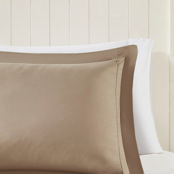 English Elm King Madison Park Larkspur 3M Scotchgard Diamond Quilted Reversible Down Alternative Comforter Set with Stain-Resistant, Machine-Washable Soft Microfiber and Even Warmth Distribution Brown+Sand 17.72 L x 9.84 W x 9.84 H B03595020