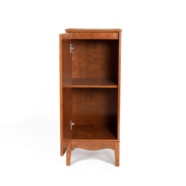 English Elm Modern Bathroom Floor Cabinet Freestanding Wooden Storage Cupboard with Adjustable Shelves, Brass Handles W1801108552