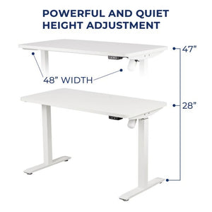 English Elm Whole Surface Electric Sit Stand Desk with Whisper Quiet Lift for Home Office B082119963