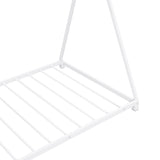 Hearth and Haven Twin House Bed with Triangle Structure, White