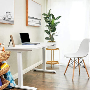 English Elm Whole Surface Electric Sit Stand Desk with Whisper Quiet Lift for Home Office B082119963
