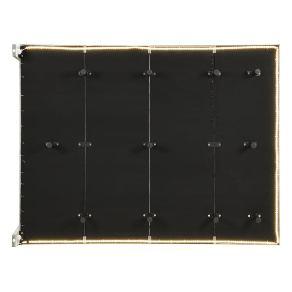 English Elm Queen Upholstered Platform Bed with Motion Sensor Light, Floating Velvet Headboard, Solid Frame Design Gray WF305618AAE