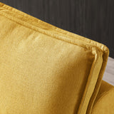 Christopher Knight Home® - Noble House - Multipurpose Linen Fabric Ottoman Lazy Sofa Pulling Out Sofa Bed (Yellow)