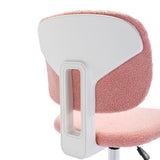 Hearth and Haven Height Adjustable Office Chair with Swivel Base, Pink and White W1733110160