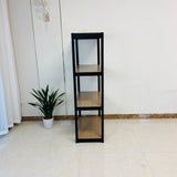 Hearth and Haven Zinc 59" Storage Rack with 4 Adjustable Shelves, Black W1790120271