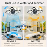 English Elm 19.7 Inch Light Ceiling Fan With Lights Remote Control With Modern Butterfly Design Styling, Black, Fan For Bedroom, Living Room, Timing Function, Noiseless, Children'S Favorite